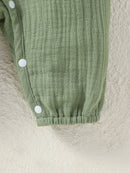 Macacao Longo Texturizado Bebe Menina Plush Algodão + Faixa